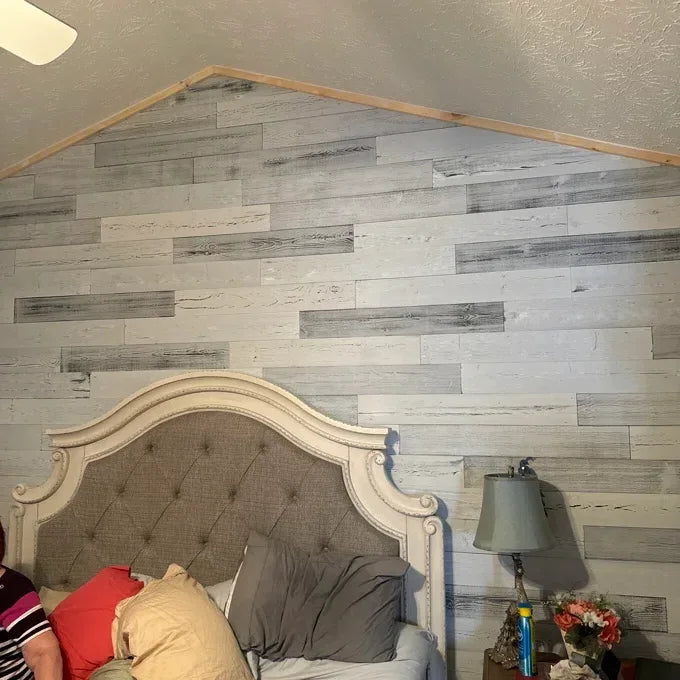 Customer Spotlight: The Light & Airy Charm of a Whitewashed Wood Accent Wall
