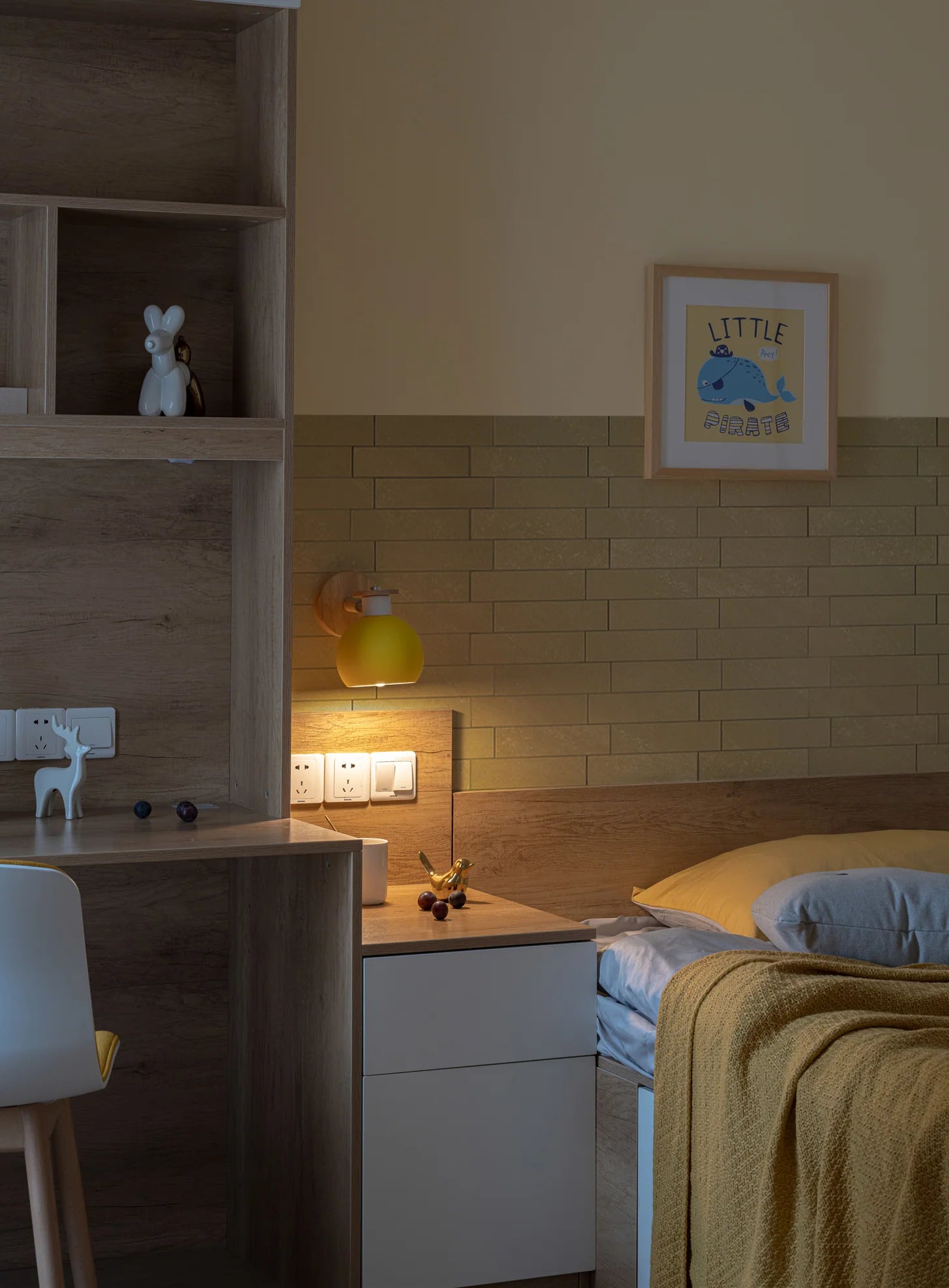 COLAMO Elongated Subway Tiles Peel & Stick Backsplash, Limestone Beige