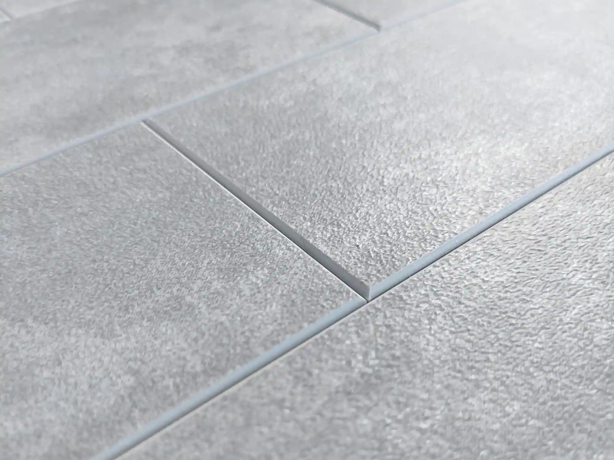 COLAMO Silver White Peel and Stick Subway Tiles Vinyl Backsplash