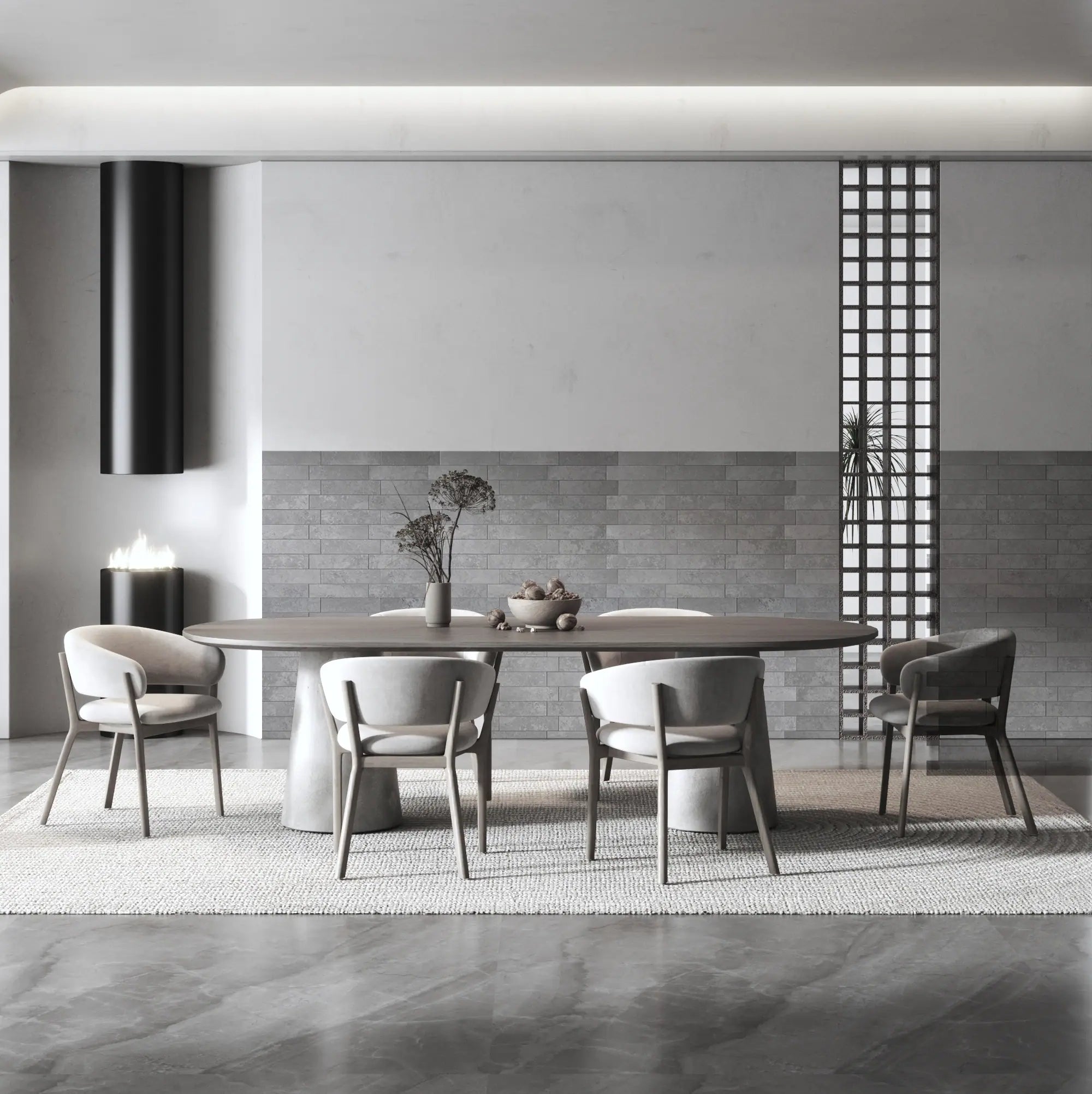 COLAMO - Protector contra salpicaduras alargado para azulejos tipo metro, color gris claro