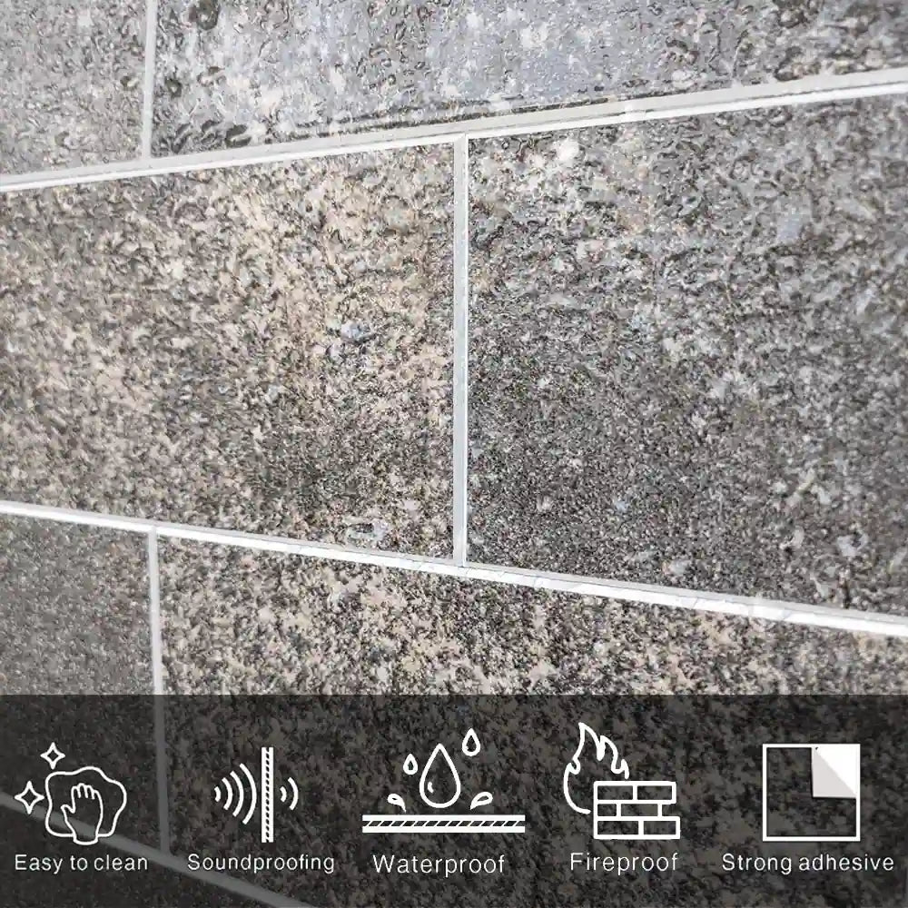 COLAMO Galaxy Black Peel and Stick Subway Tiles Backsplash Tiles