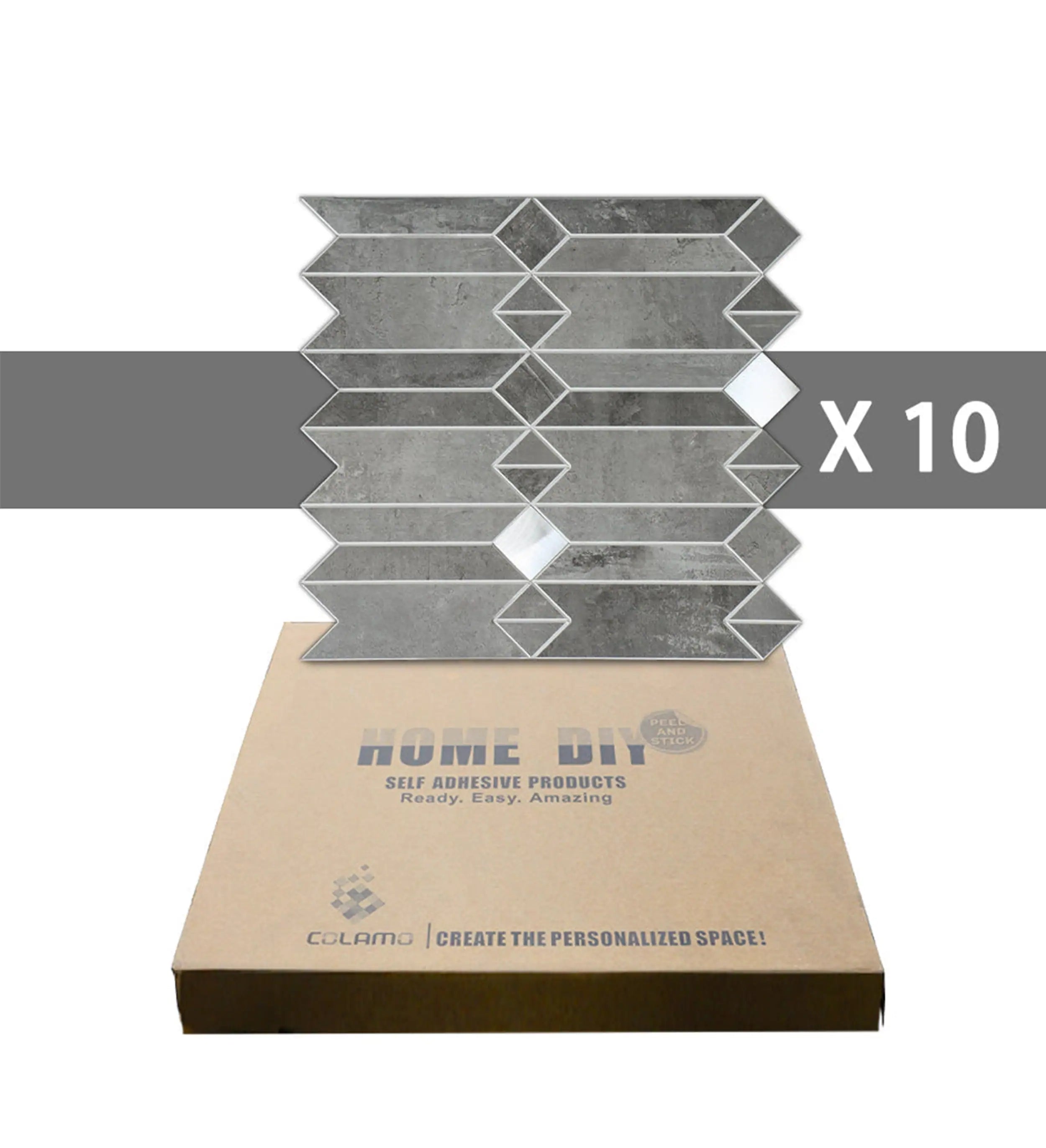 Simple Geometry Peel and Stick DIY Wall Panels, Backsplashes and Tiles, Orion Blue