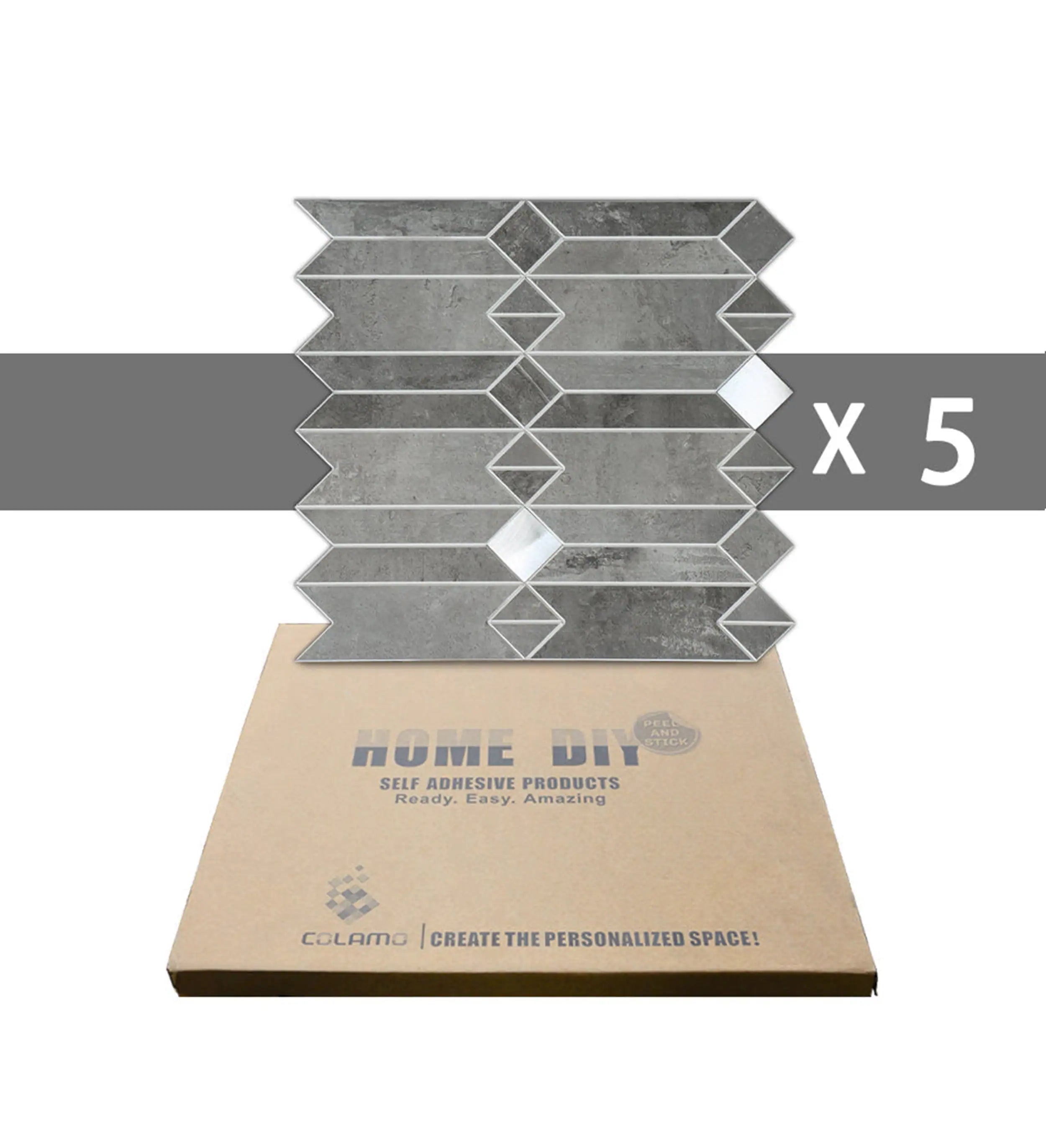 Simple Geometry Peel and Stick DIY Wall Panels, Backsplashes and Tiles, Orion Blue