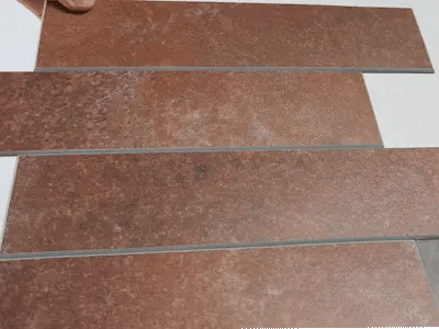 COLAMO Elongated Subway Tiles Peel & Stick Backsplash, Terracotta, Rusty Brown