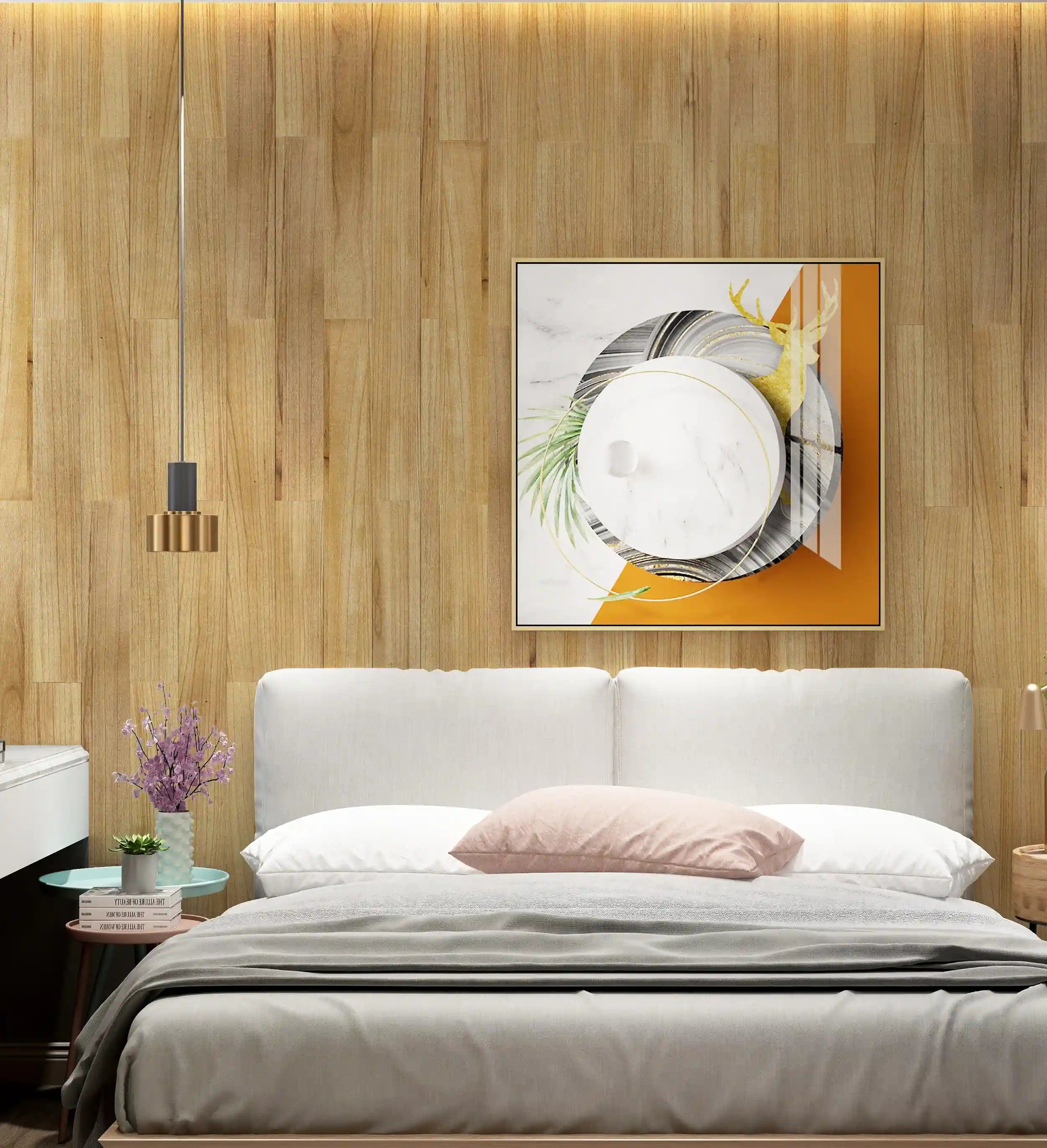 COLAMO Teak Wood Peel and Stick Planks For Wall Paneling Shiplap