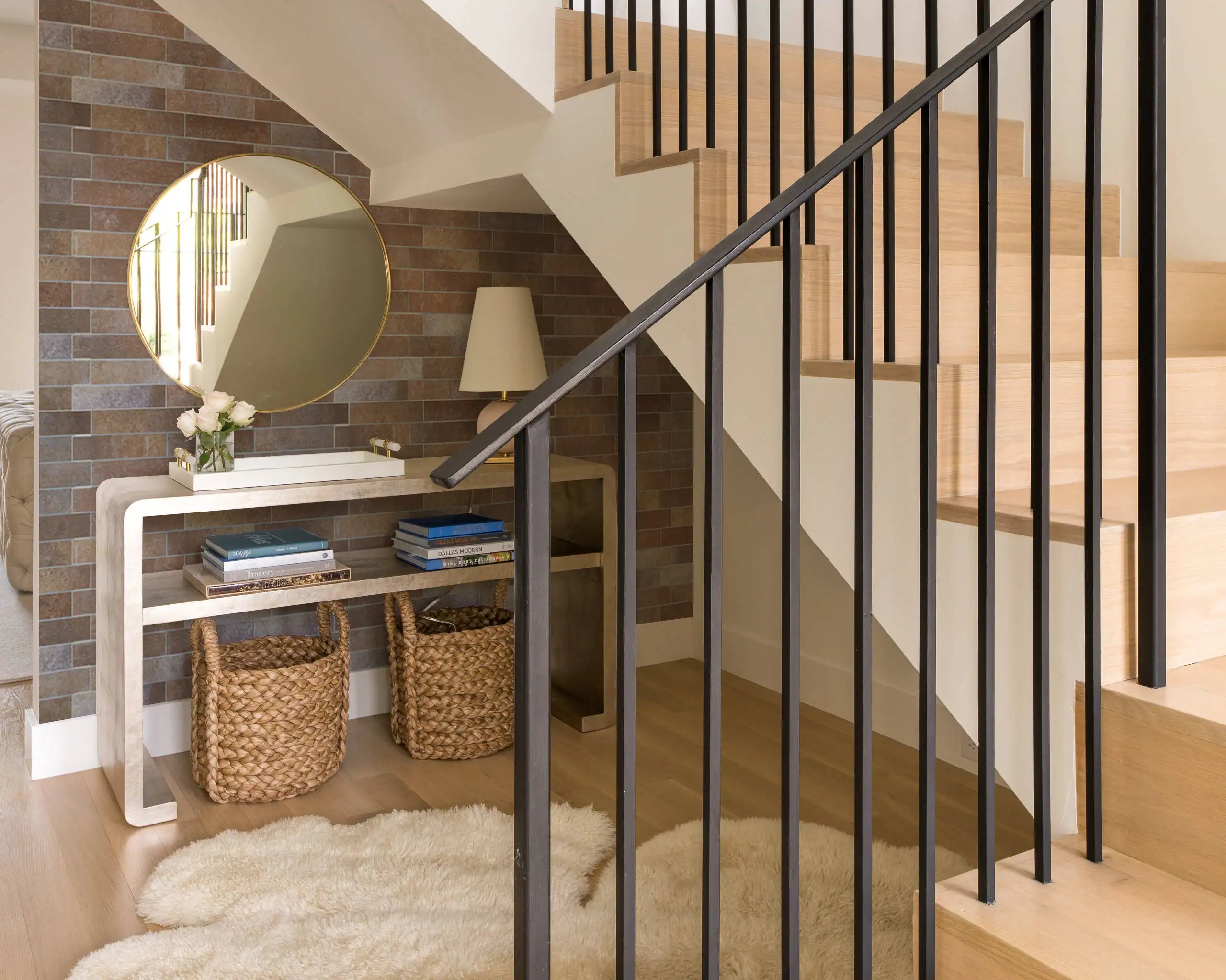 COLAMO Elongated Subway Tiles Peel & Stick Backsplash, Terracotta, Rusty Brown