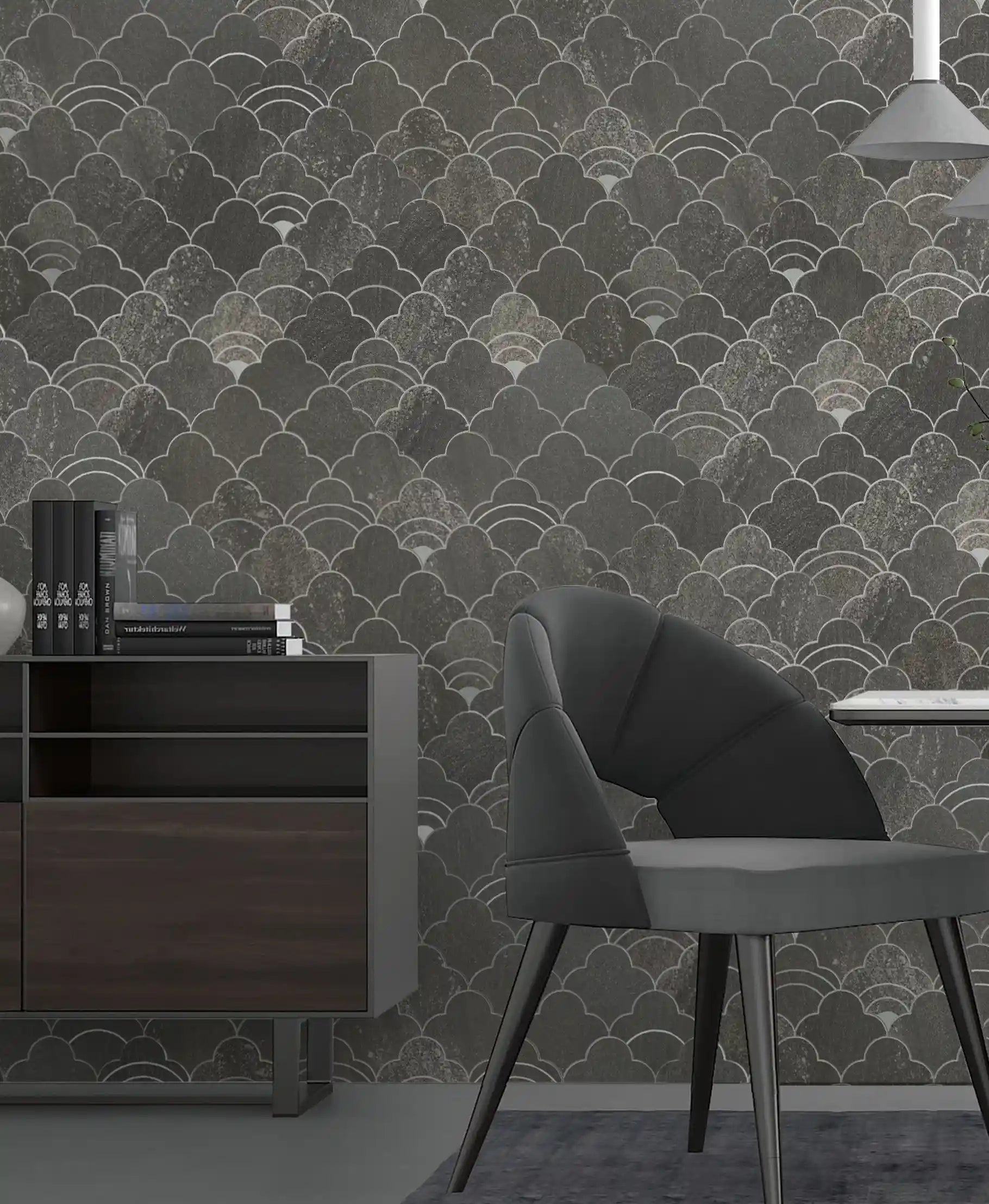 Cloud Yarn Mosaic Peel and Stick Tiles Backsplash, Galaxy Silver