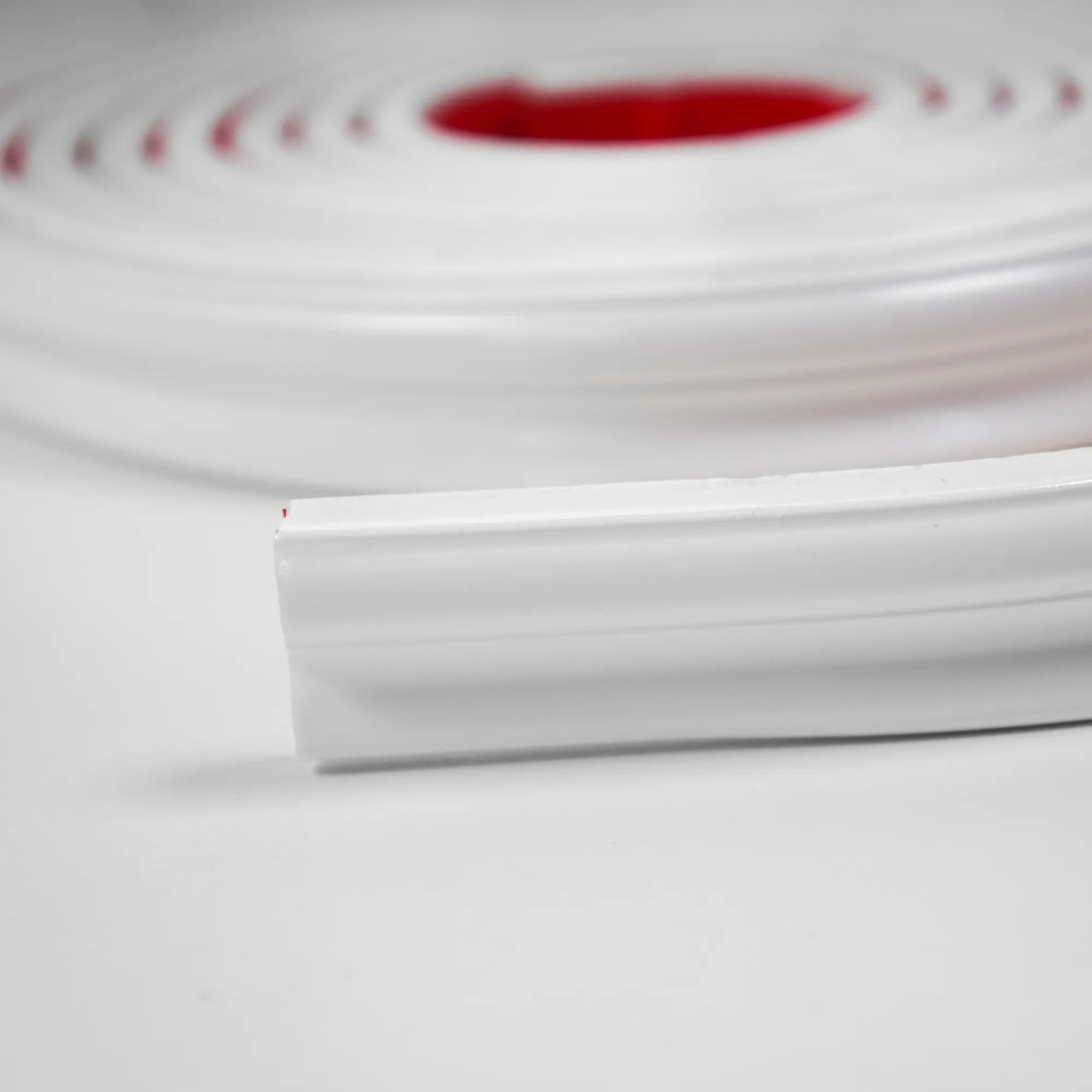 COLAMO White Molding Trim Adhesive Peel and Stick Baseboard Trim Tile Edge Trim