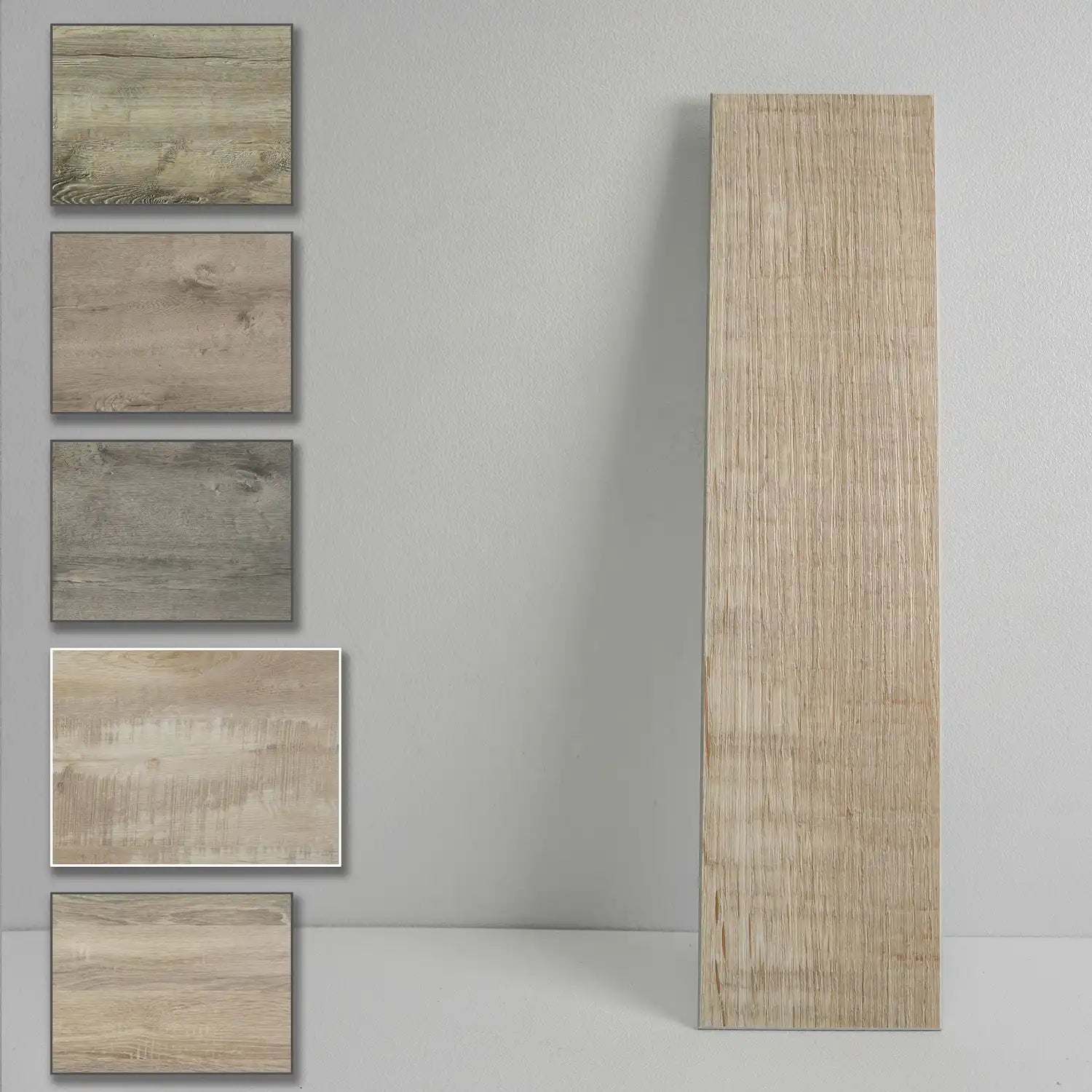 COLAMO Burlywood Weathered Wood Look Tiles Waterproof Reclaimed Barn Look Peel and Stick Backsplashes
