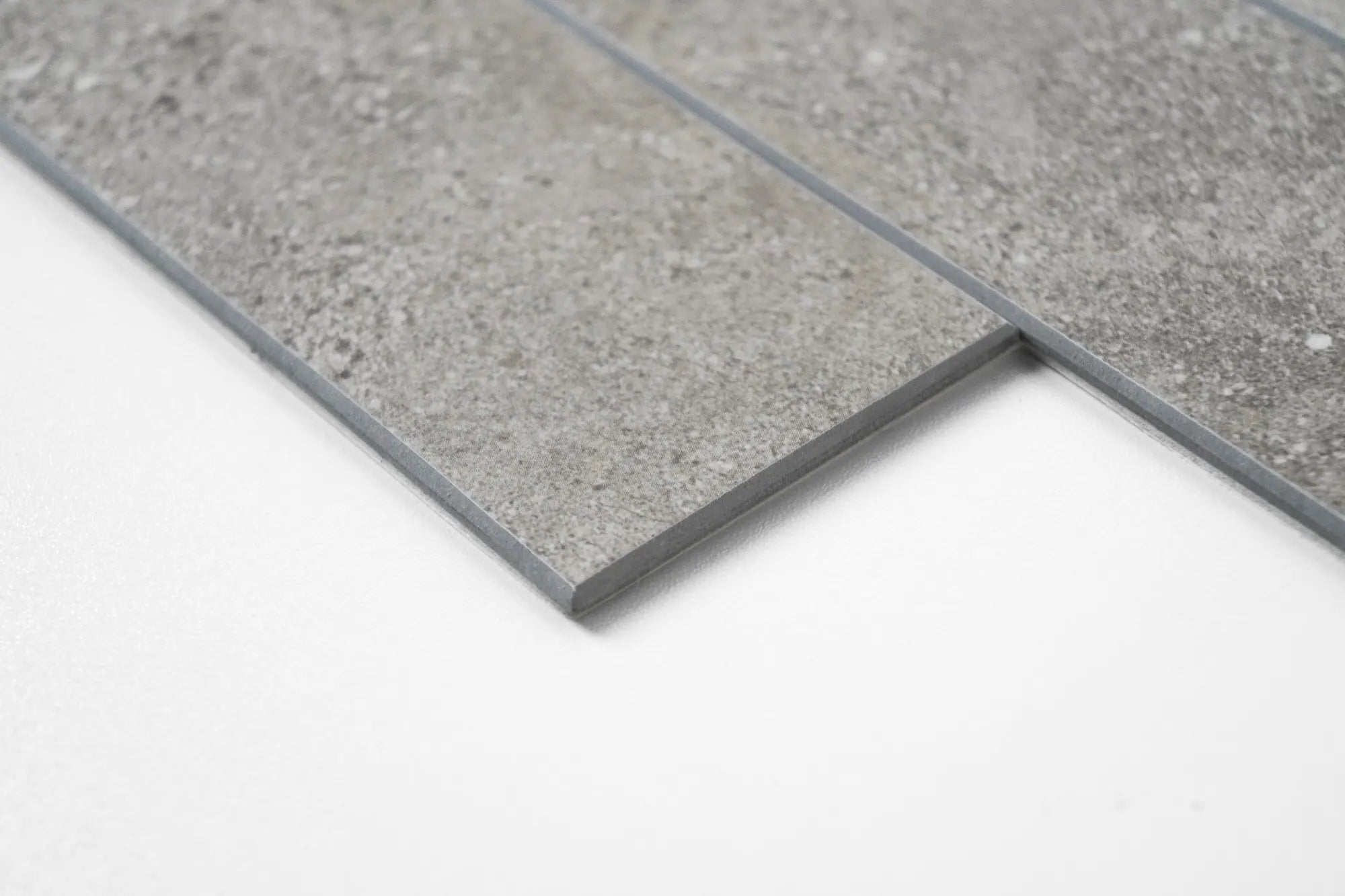 COLAMO Elongated Subway Tiles Peel & Stick Backsplash, Rock Gray