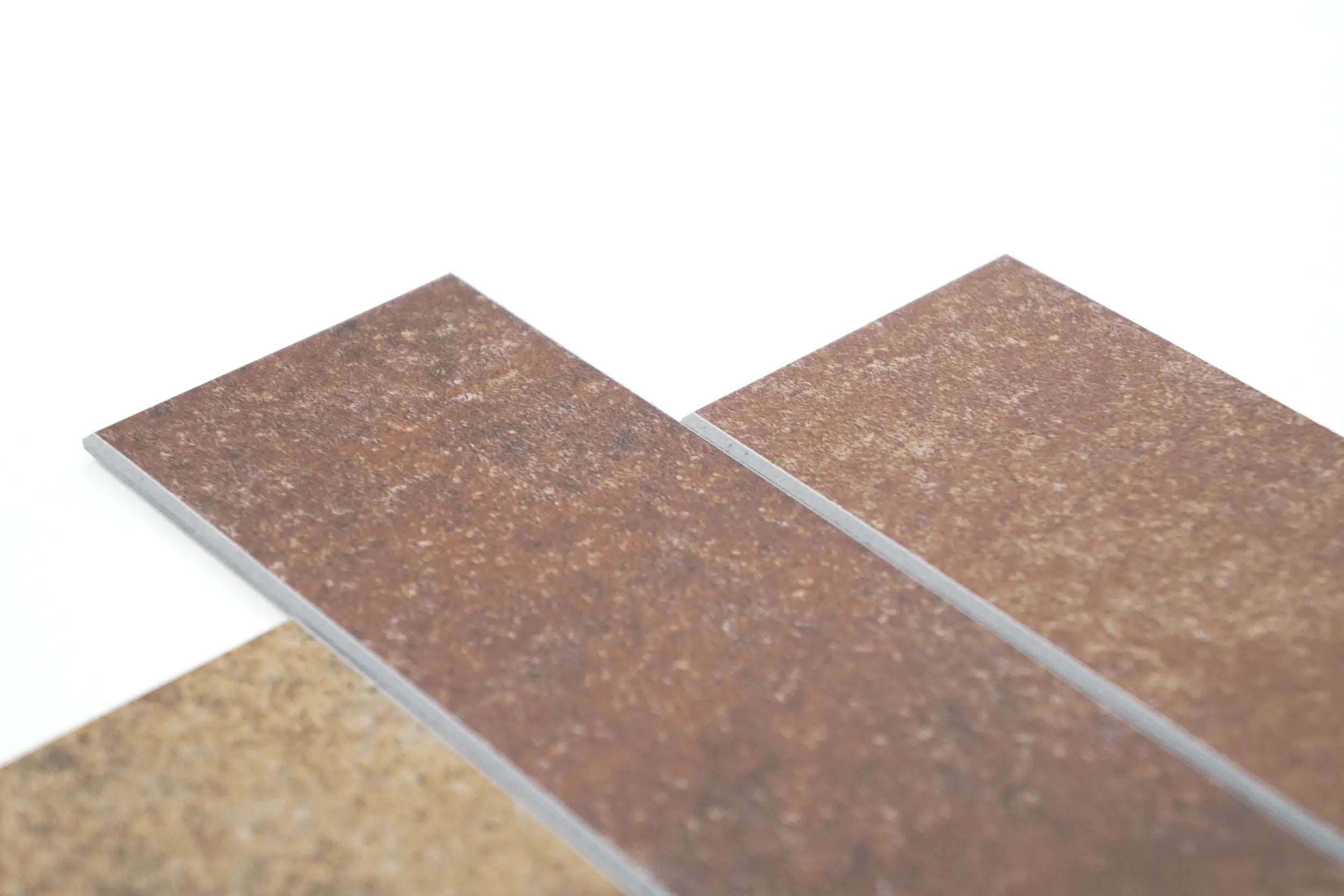 COLAMO Elongated Subway Tiles Peel & Stick Backsplash, Terracotta, Rusty Brown