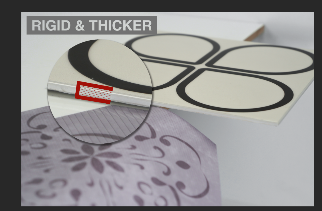 COLAMO Peel and Stick Rigid Thick Graphic Patterned Tile for Wall Self Adhesive White and Black Backsplash for Kitchen