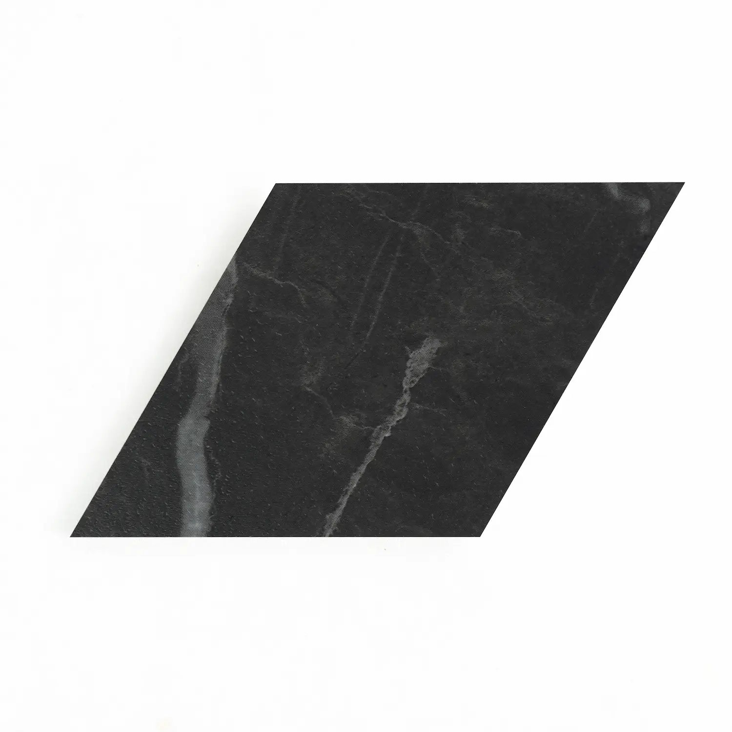 COLAMO Nero Marquina Diamond Tile Peel and Stick Backsplash & Accent Wall Tile