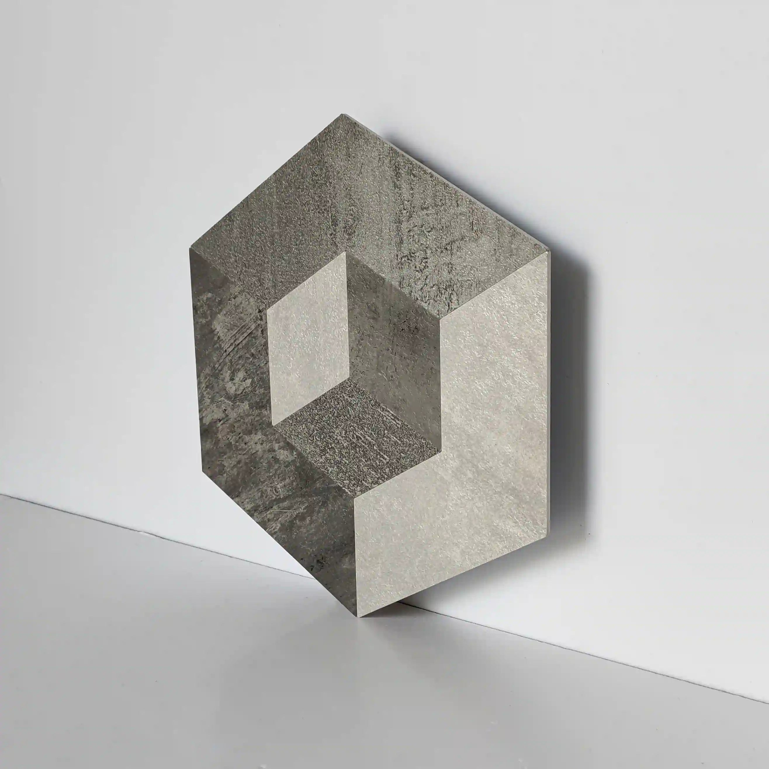 Illusion Peel and Stick Backsplashes Hexagon Tiles, Moon Cloud