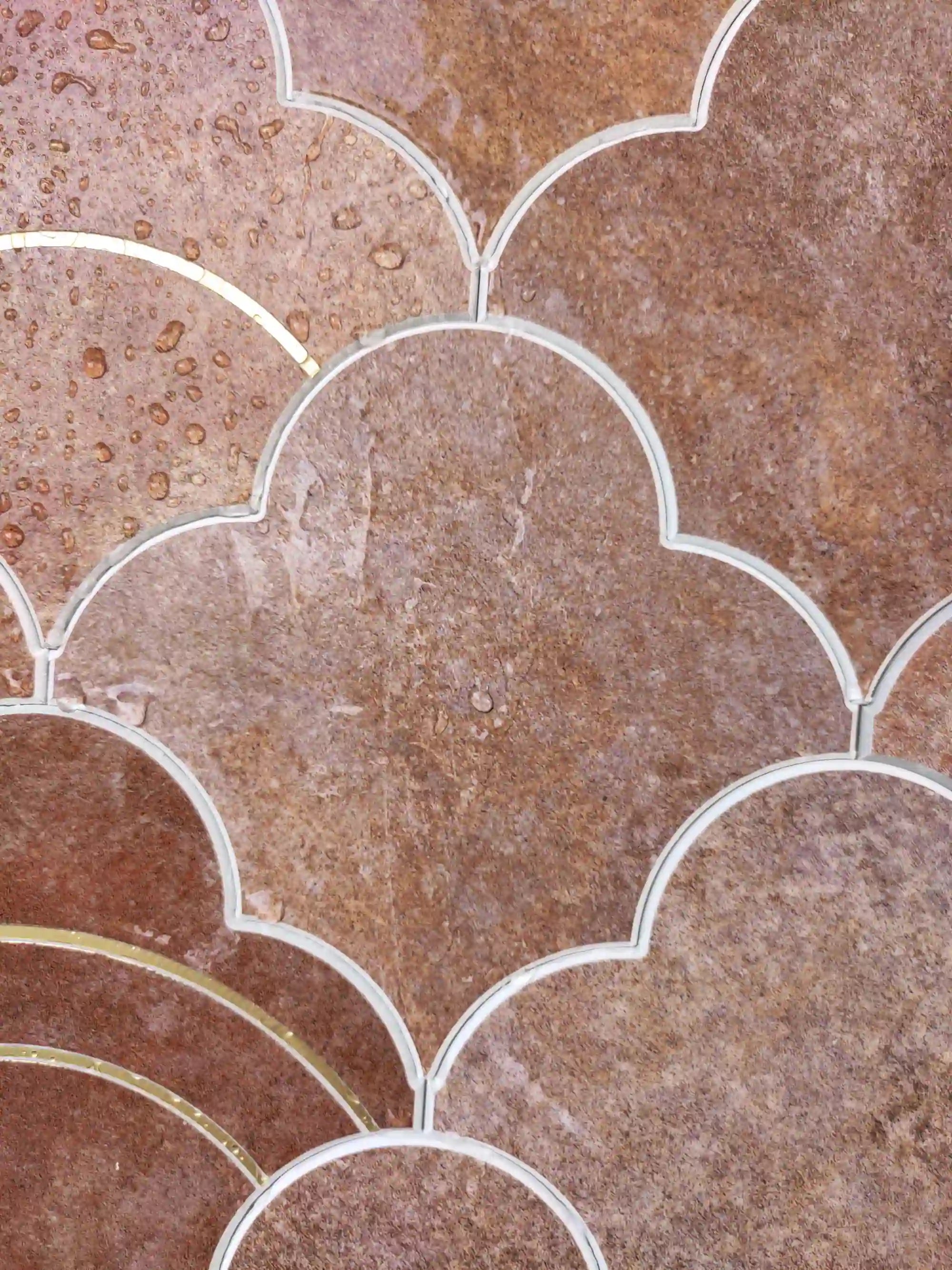 Crédence en mosaïque autocollante Cloud Yarn, bronze Vénus