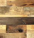 Planches de bois recyclé autocollantes COLAMO 4,53" x 35,43" pour murs