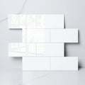 Luxe Subway Peel & Stick Tile - Glossy Pure White - 12"x12"