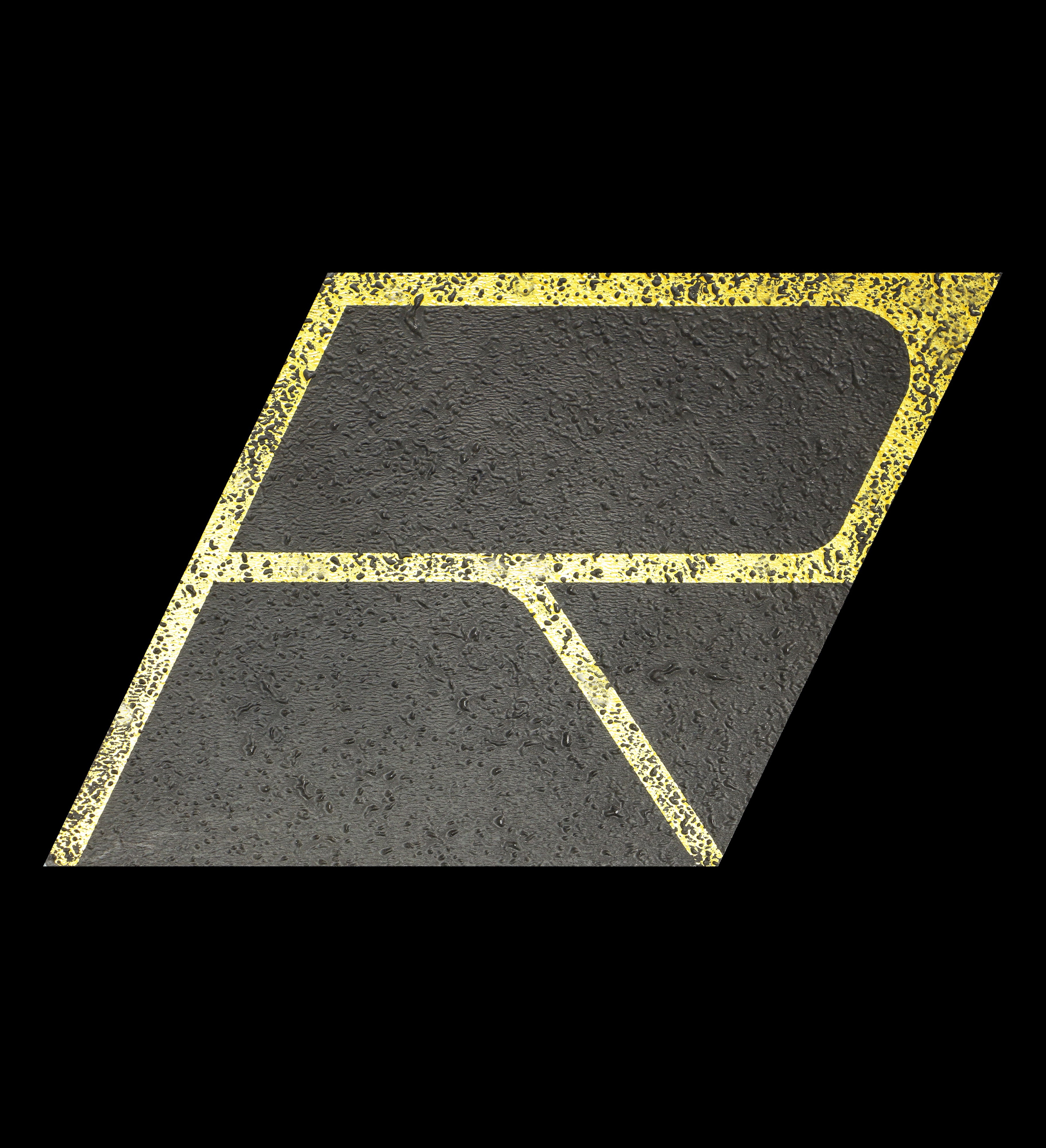 Alphabet Tale 26 Letters in Lightning Trail Cosmos Black DIY Peel and Stick Backsplash Tile