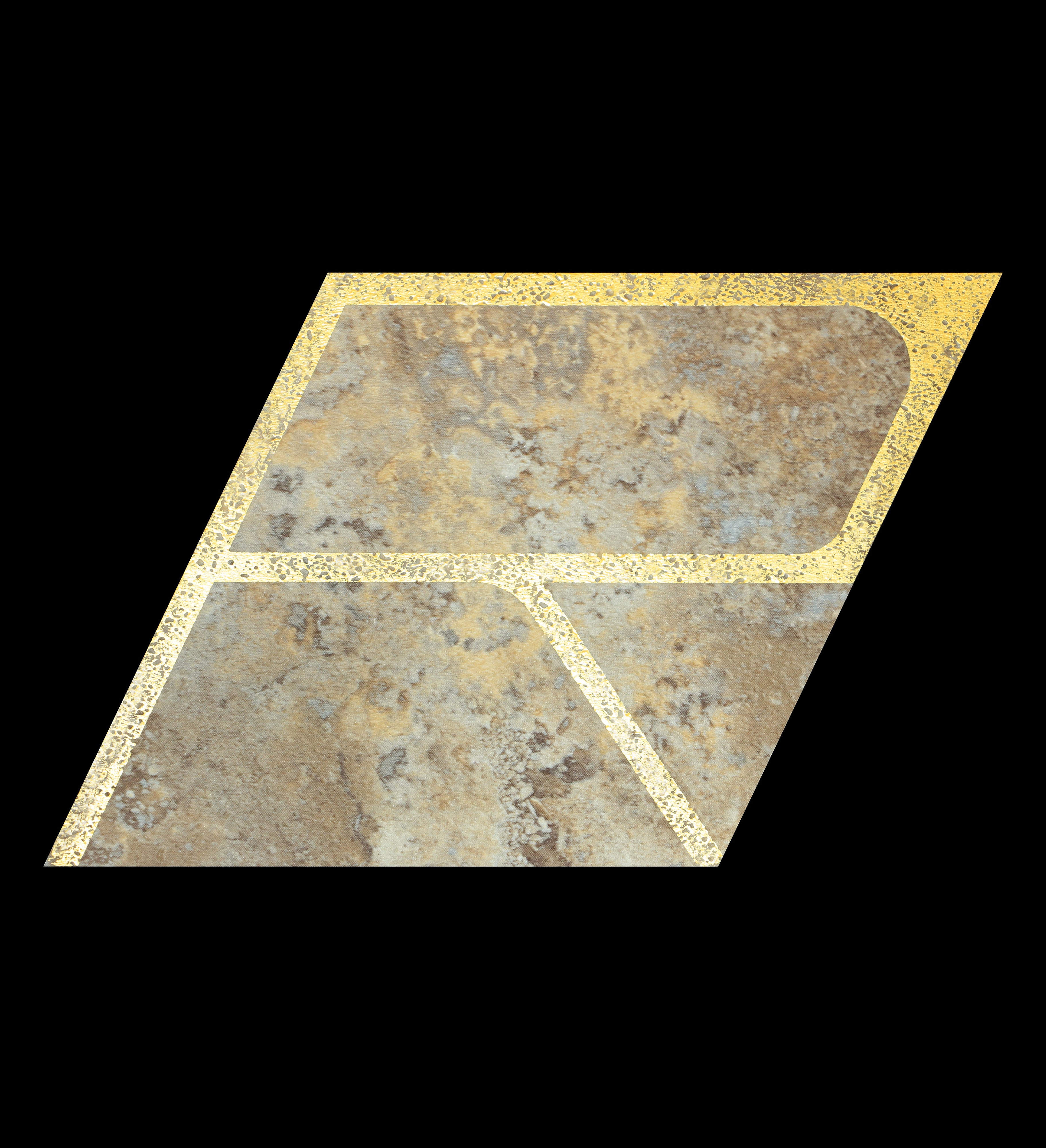 Carrelage autocollant pour dosseret, motif alphabet, 26 lettres, couleur or lever de soleil 