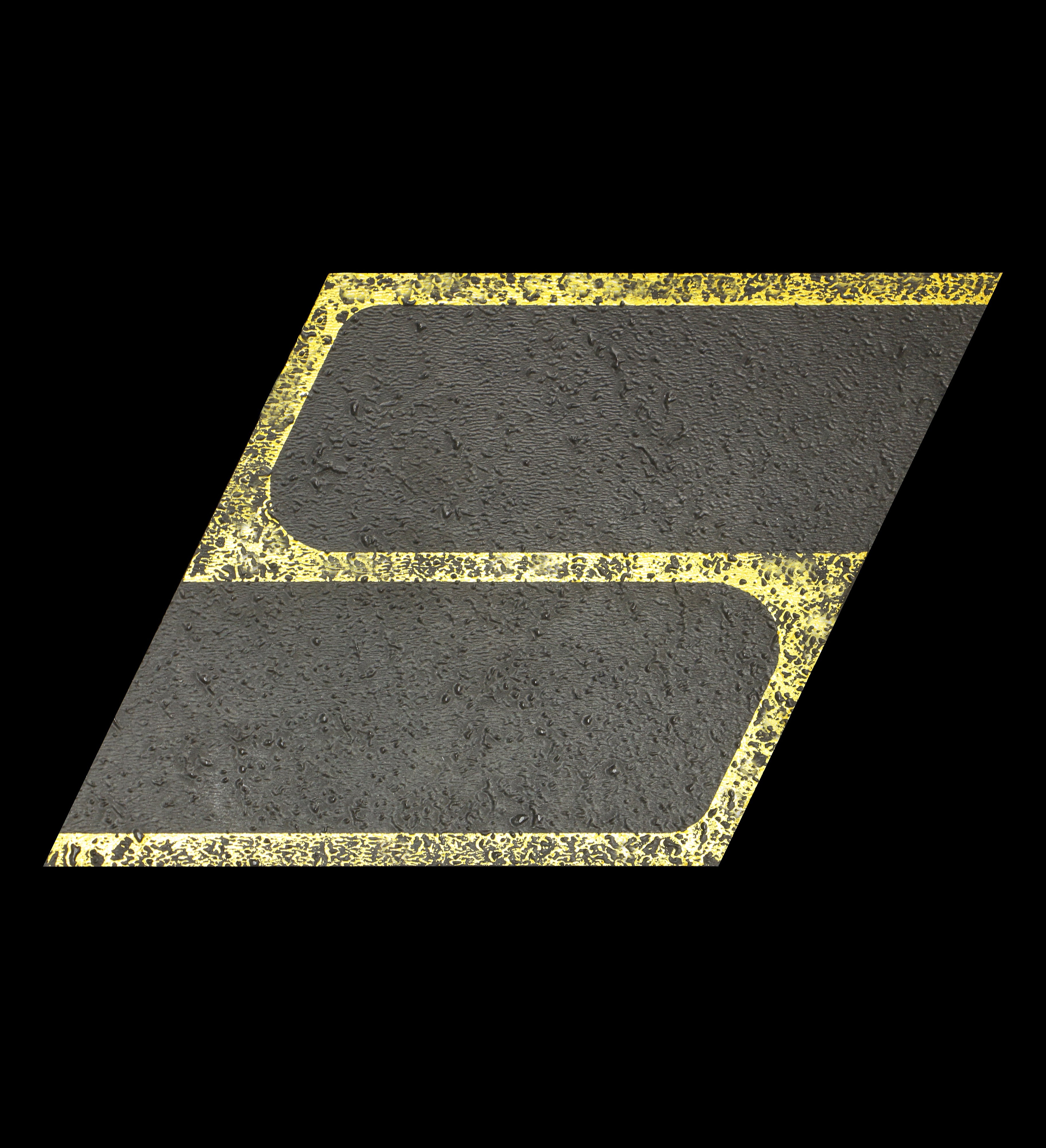 Alphabet Tale 26 Letters in Lightning Trail Cosmos Black DIY Peel and Stick Backsplash Tile